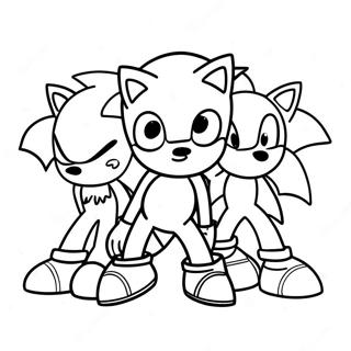 Sonic Friends Coloring Page 49463-39136