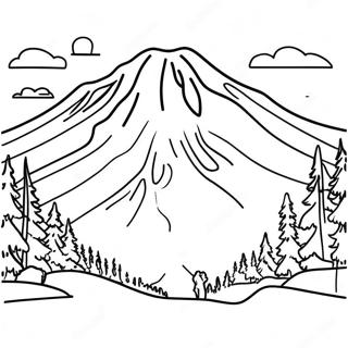 Majestic Mount Rainier Coloring Page 49544-39217