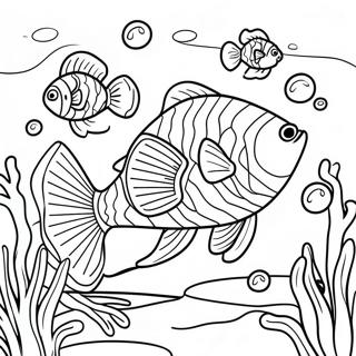 Slippery Fish Coloring Pages