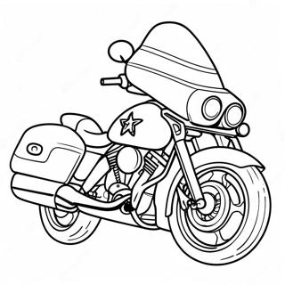 Police Motorcycle Coloring Page 49683-39294