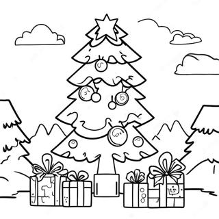 Minecraft Christmas Tree Coloring Page 49713-39319