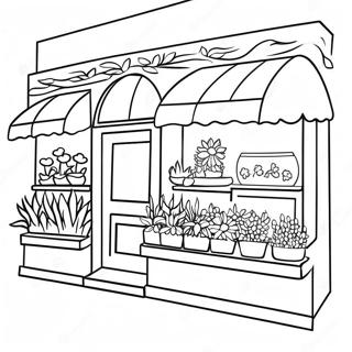 Flower Shop Coloring Pages