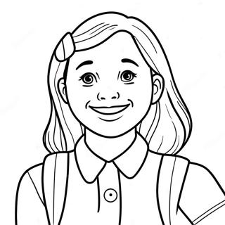 Friendly School Counselor With A Smile Coloring Page 49734-39333