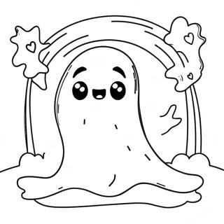 Sad Ghost Club Coloring Pages