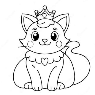 Princess Peach Cat Coloring Page 49773-39416