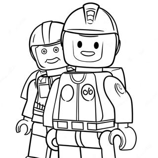 Emmet And Wyldstyle Adventure Coloring Page 49804-39391