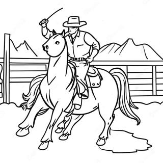 Rodeo Western Coloring Pages