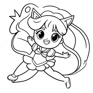 Elegant Sailor Venus In Action Coloring Page 49864-39444