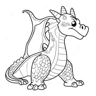 Difficult Dragon Coloring Pages