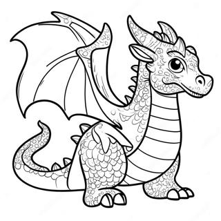 Difficult Dragon Coloring Page 49903-39488