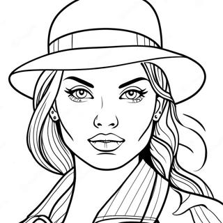 Gangster Girl Svg Coloring Pages