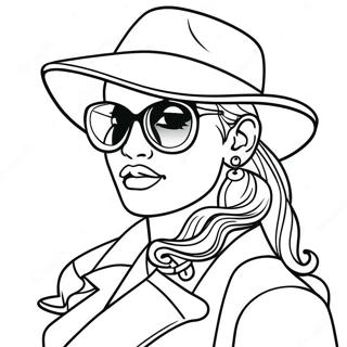 Gangster Girl Svg Coloring Pages