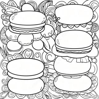 Colorful Menu Items Coloring Page 49954-39519