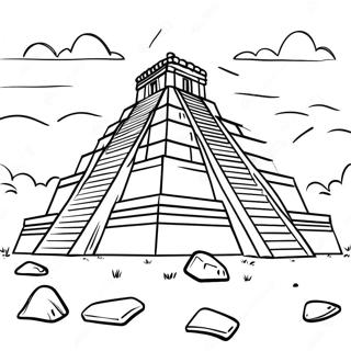 Ancient Inca Temple Coloring Page 50004-39558