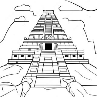 Ancient Inca Temple Coloring Page 50004-39560