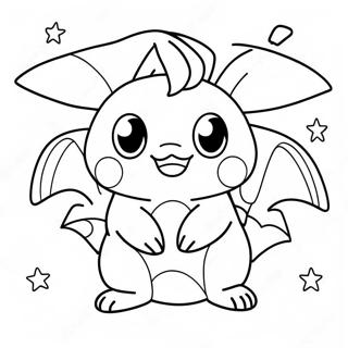 Pokemon Christmas Coloring Page 5000-3982