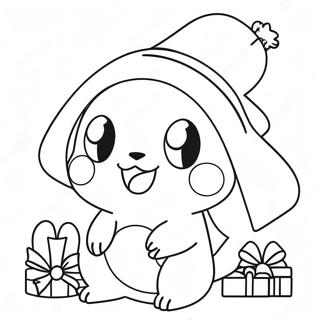 Pokemon Christmas Coloring Page 5000-3983