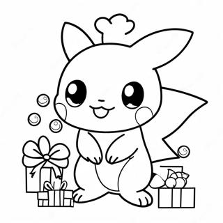 Pokemon Christmas Coloring Page 5000-3984