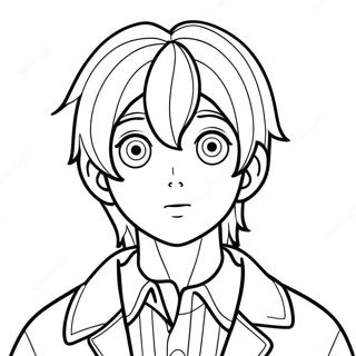 Boy Anime Coloring Pages