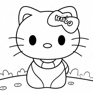 Hello Kitty Y2k Coloring Pages