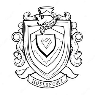 Hufflepuff Crest Coloring Page 50103-39639