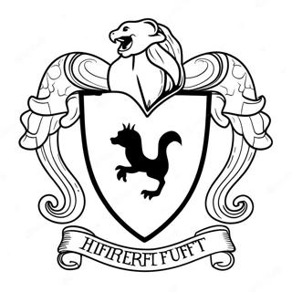 Hufflepuff Crest Coloring Page 50103-39640