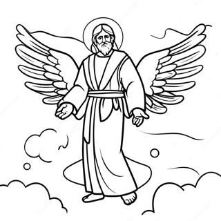 Isaiah With Colorful Wings Coloring Page 50124-39666