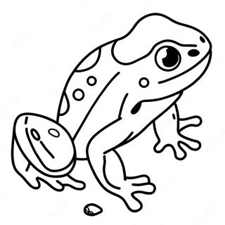 Poison Dart Frog Coloring Pages