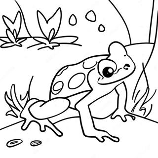 Page À Colorier Grenouille À Flèches Venimeuses 50133-39664