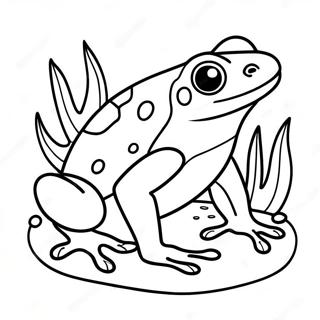 Poison Dart Frog Coloring Pages