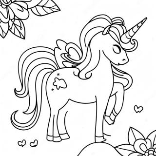 Unicorn Butterfly Coloring Page 50153-39670