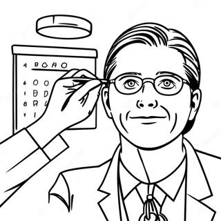 Eye Doctor Coloring Page 50223-39724