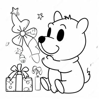 Christmas Winnie The Pooh Coloring Page 50243-39734