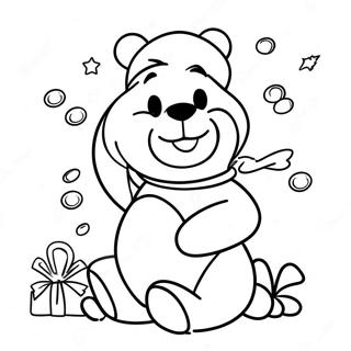 Christmas Winnie The Pooh Coloring Page 50243-39735