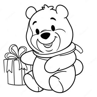 Christmas Winnie The Pooh Coloring Page 50243-39736