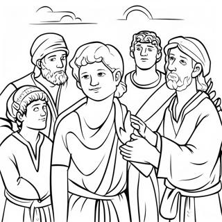 Joseph And His Brothers Coloring Pages