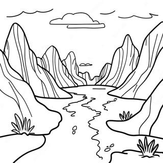 Erosion Landscape Coloring Page 50283-39785