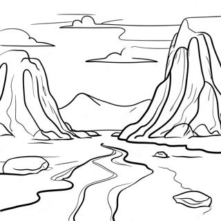 Erosion Landscape Coloring Page 50283-39786