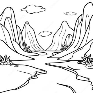 Erosion Landscape Coloring Page 50283-39787