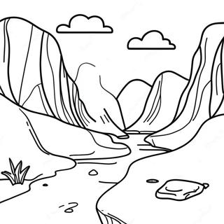 Erosion Landscape Coloring Page 50283-39788