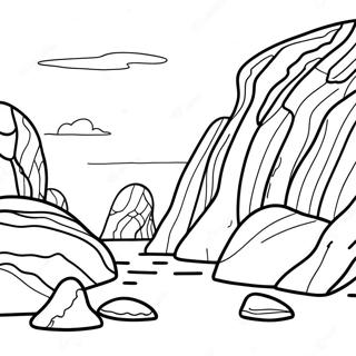 Erosion Effects On Rocks Coloring Page 50284-39769