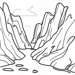 Erosion Effects On Rocks Coloring Page 50284-39770