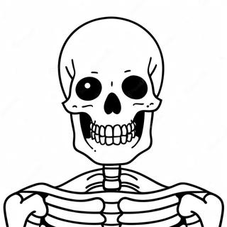 Detailliertes Ausmalbild Des Menschlichen Skeletts 50354-39822