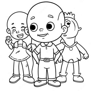 Little Bill With Friends Coloring Page 50414-39878