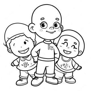 Little Bill With Friends Coloring Page 50414-39879