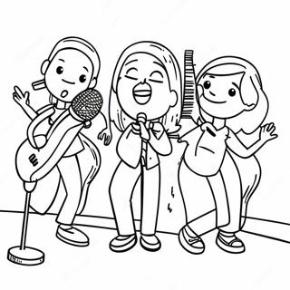 Sing Coloring Pages