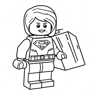 Girl Lego Coloring Pages