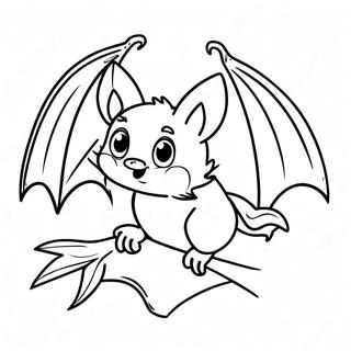 Bat Print Out Coloring Pages