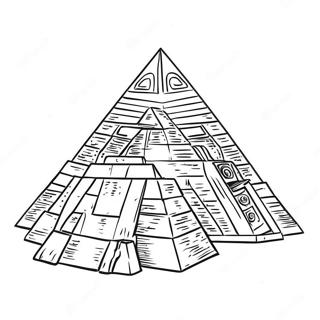 Pyramid Coloring Pages