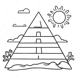 Pyramid Coloring Pages